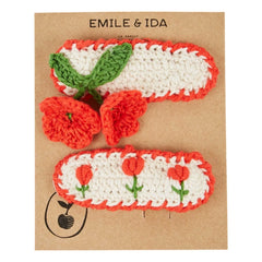 Emile and Ida - Lale Hair Clip | Red