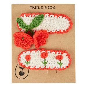 Emile and Ida - Lale Hair Clip | Red
