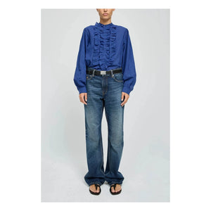 Laurence Bras - Magrita Cotton Gingham Blouse | Blue