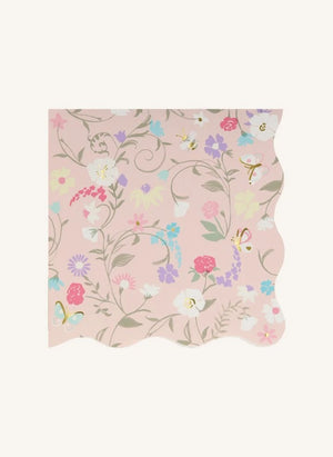 Meri Meri - Ladurée small floral patterned paper napkins - 16-piece set