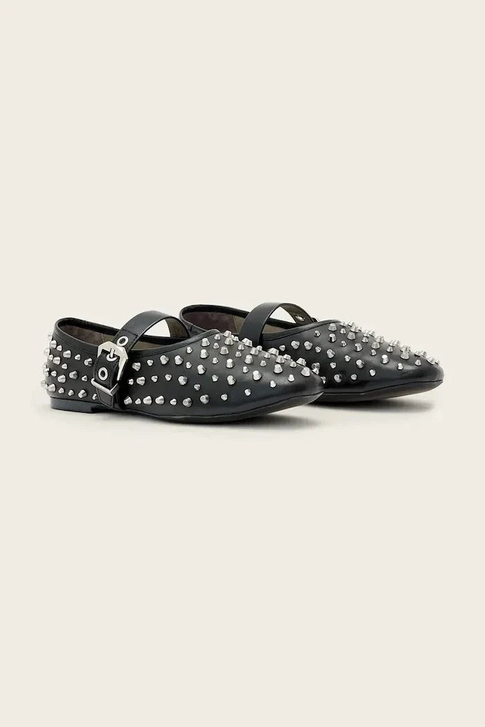 AllSaints Sabine Stud Shoe Deri Balerin