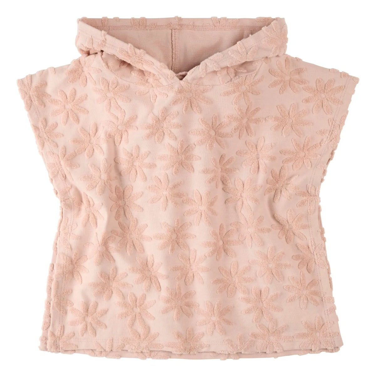 Petit Lem - Organic Cotton Floral Patterned Beach Cover-up | Pink