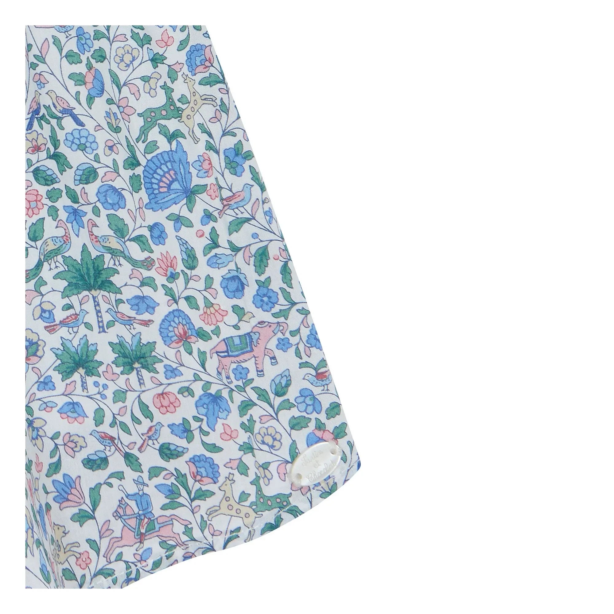 Tartine et Chocolat - Liberty Baby Gathered Dress | White