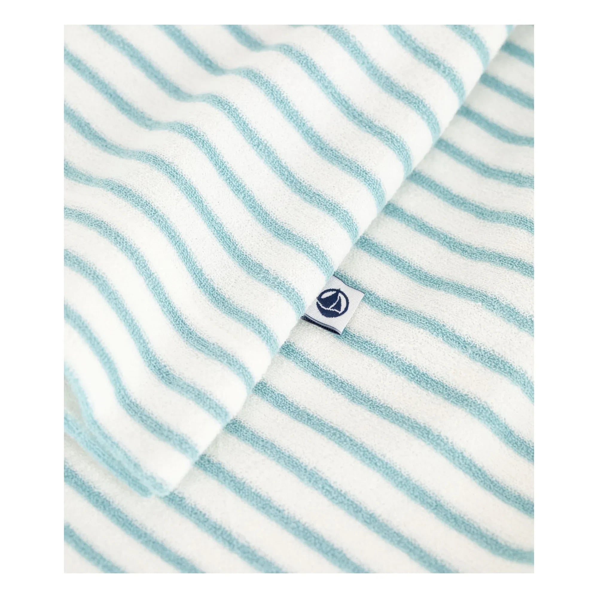 Petit Bateau - Striped Towel Pajama Shorts | Turquoise
