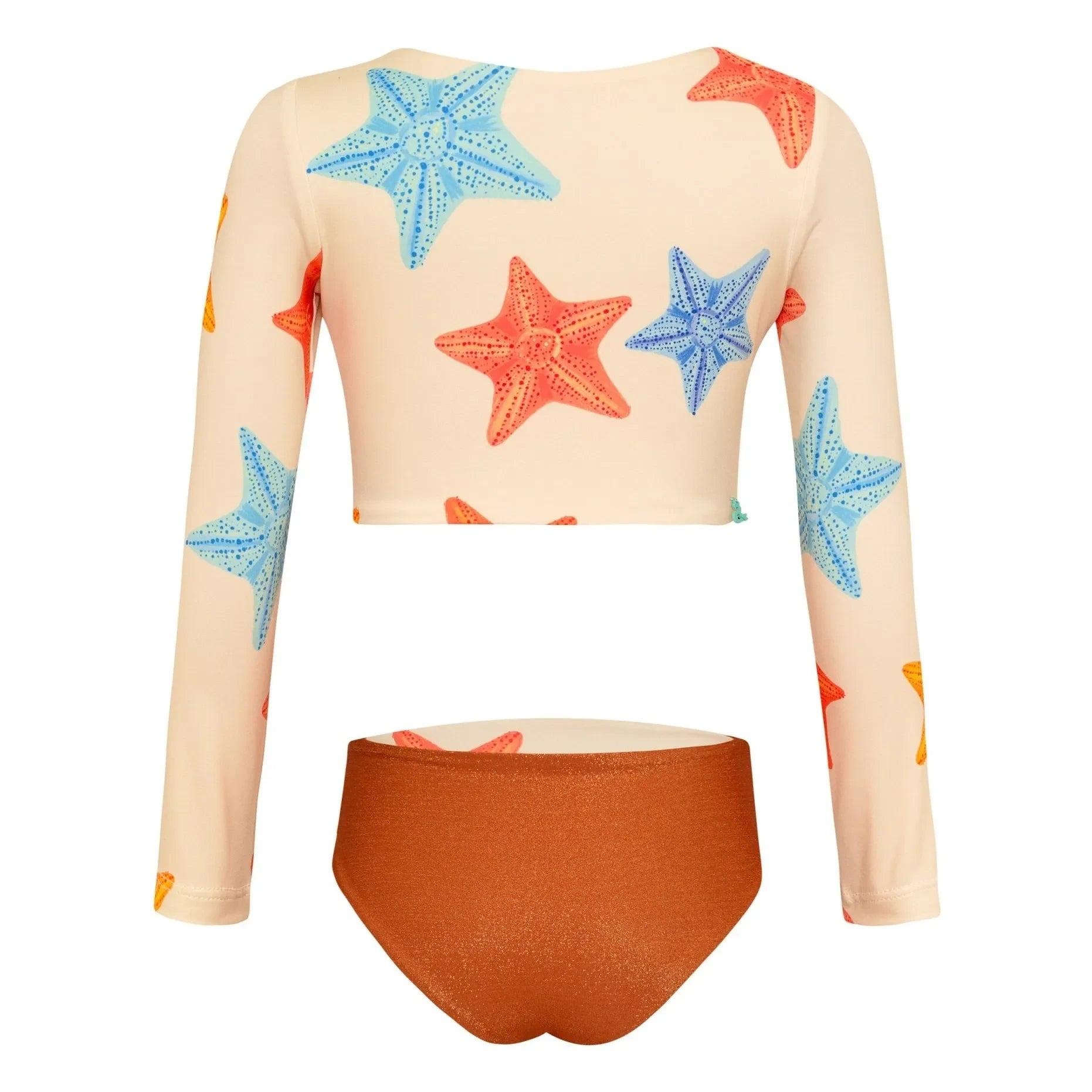 Pepita & Me - Sun Etoiles Long Sleeve Swimsuit | Ecru