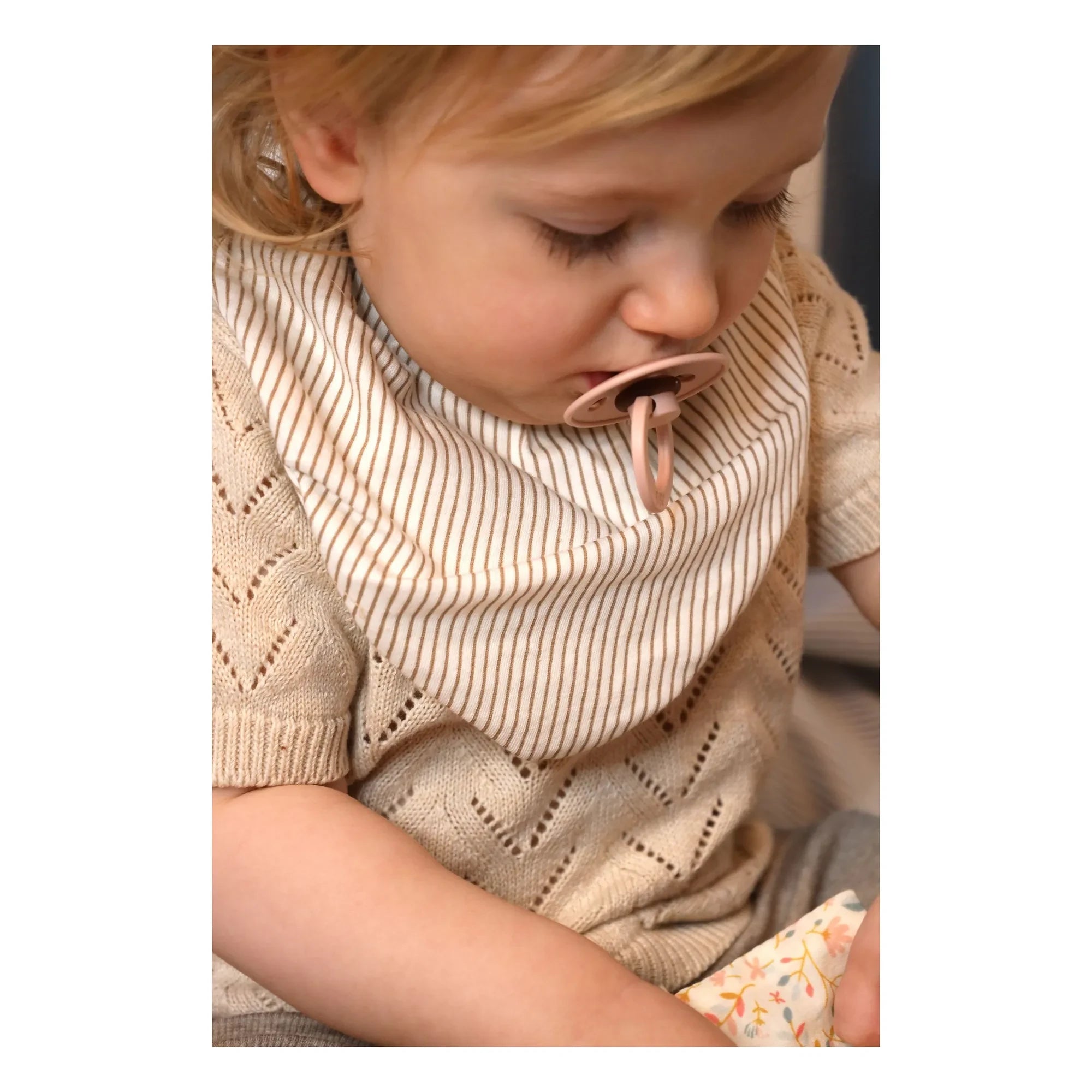 Cam Cam - Striped Bandana Bibs - 2-Pack | Camel