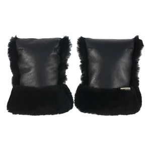 BINIBAMBA - Lamb Leather Baby Stroller Gloves | Black