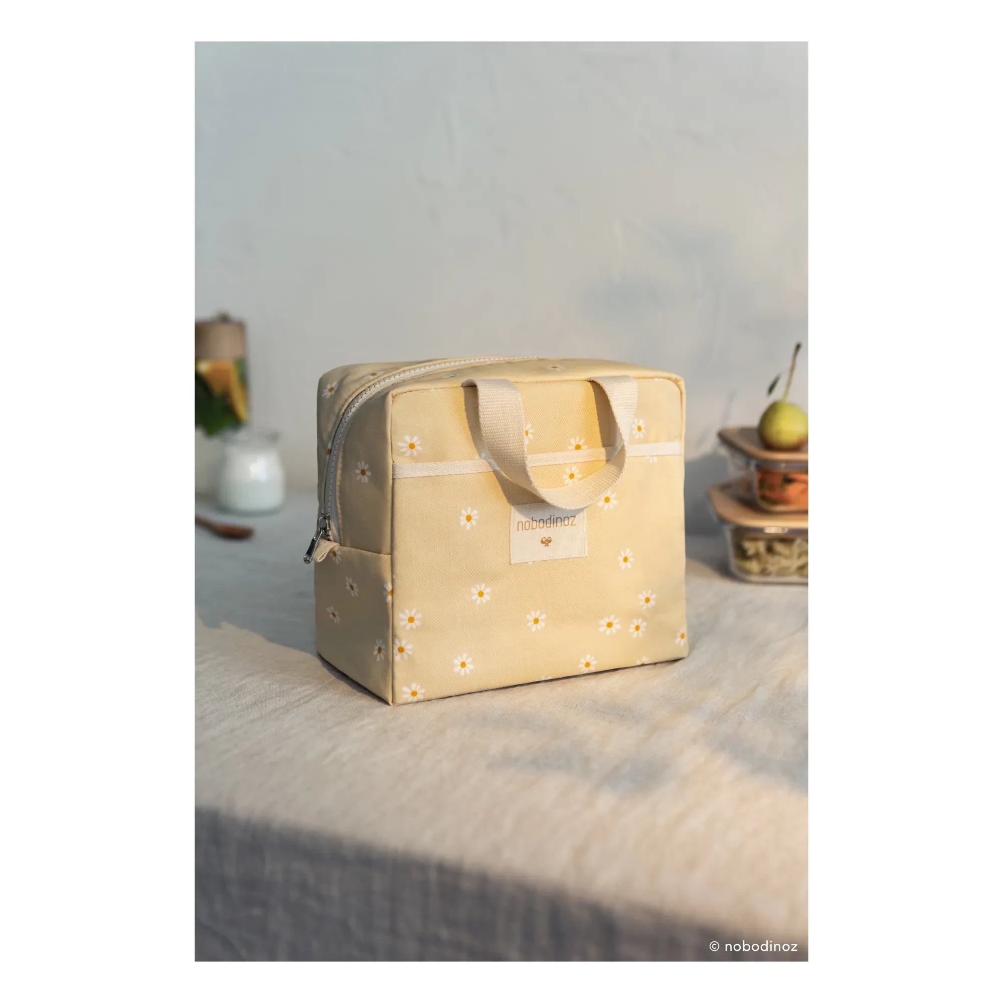 Nobodinoz - Sunshine Isotherm Lunch Bag | Daisies