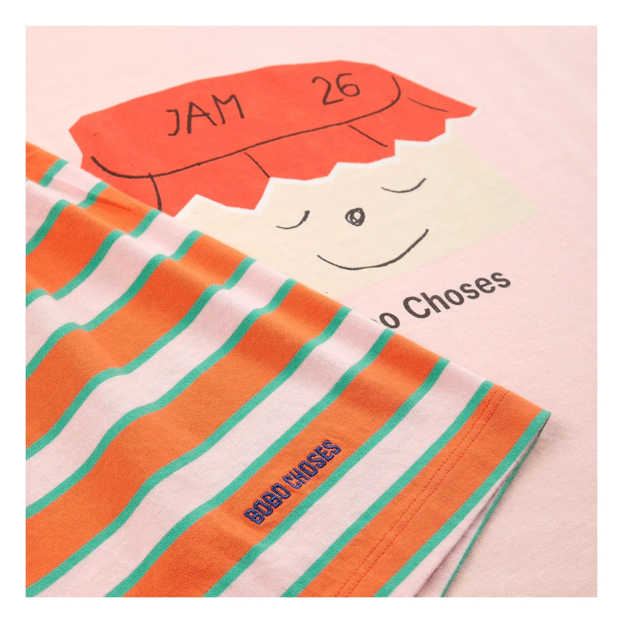 Bobo Choses - Jam 26 Organic Cotton T-Shirt and Shorts Set | Pink