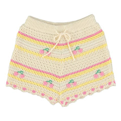 Bebe Organic - Short Crochet Paloma Cherry Organic Cotton | Ecru
