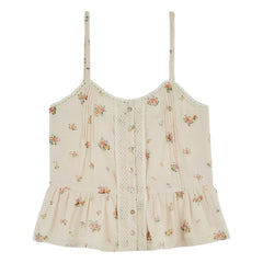 Emile et Ida - Organic Cotton Printed Top | Cream