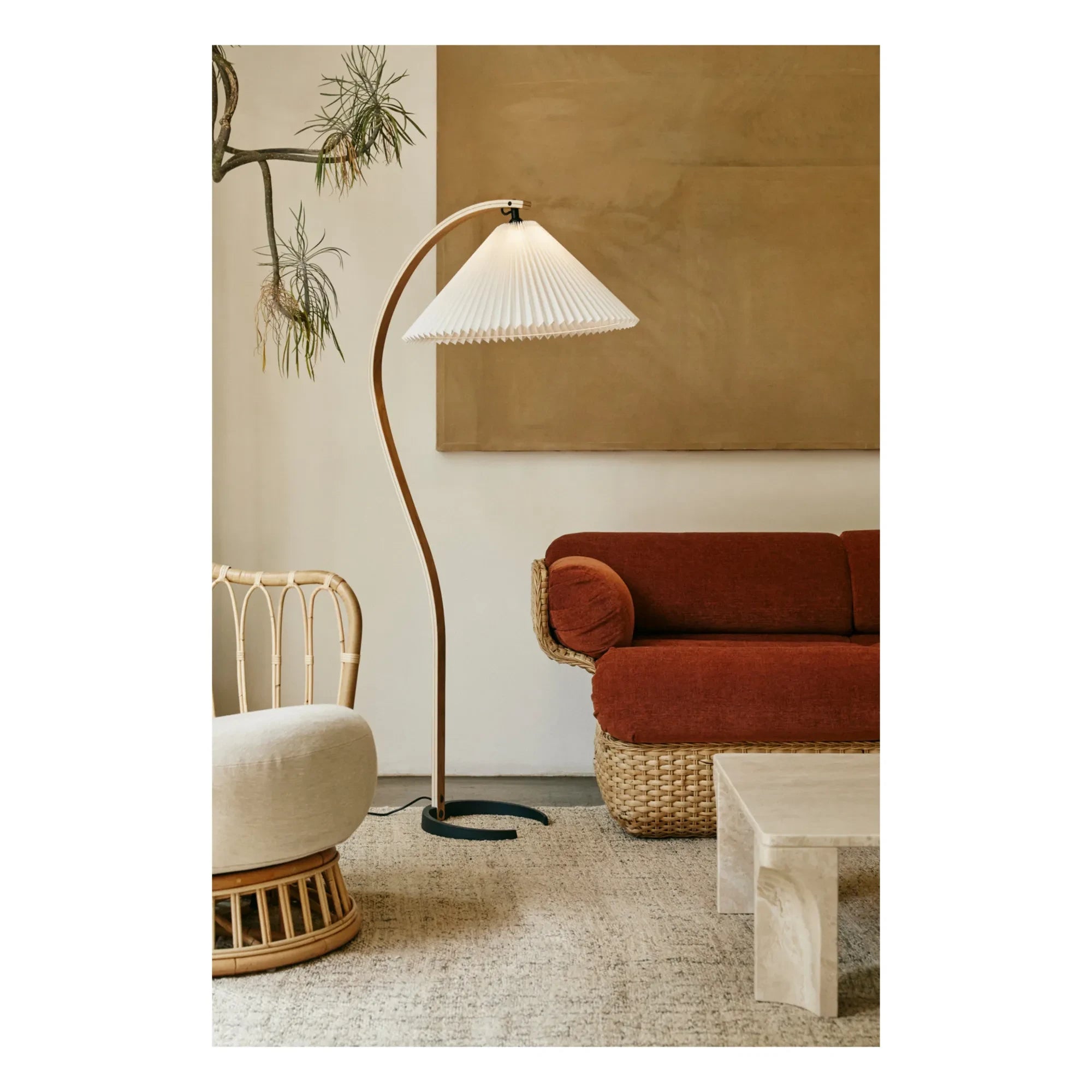 Gubi - Timberline Floor Lamp - Mads Caprani | White