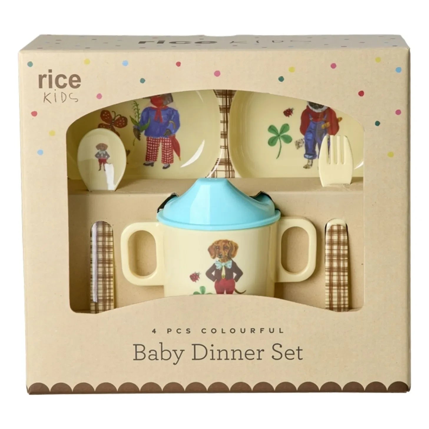 Rice - Melamine Dinner Set - Rice x Nathalie Lété | Blue