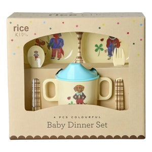 Rice - Melamine Dinner Set - Rice x Nathalie Lété | Blue