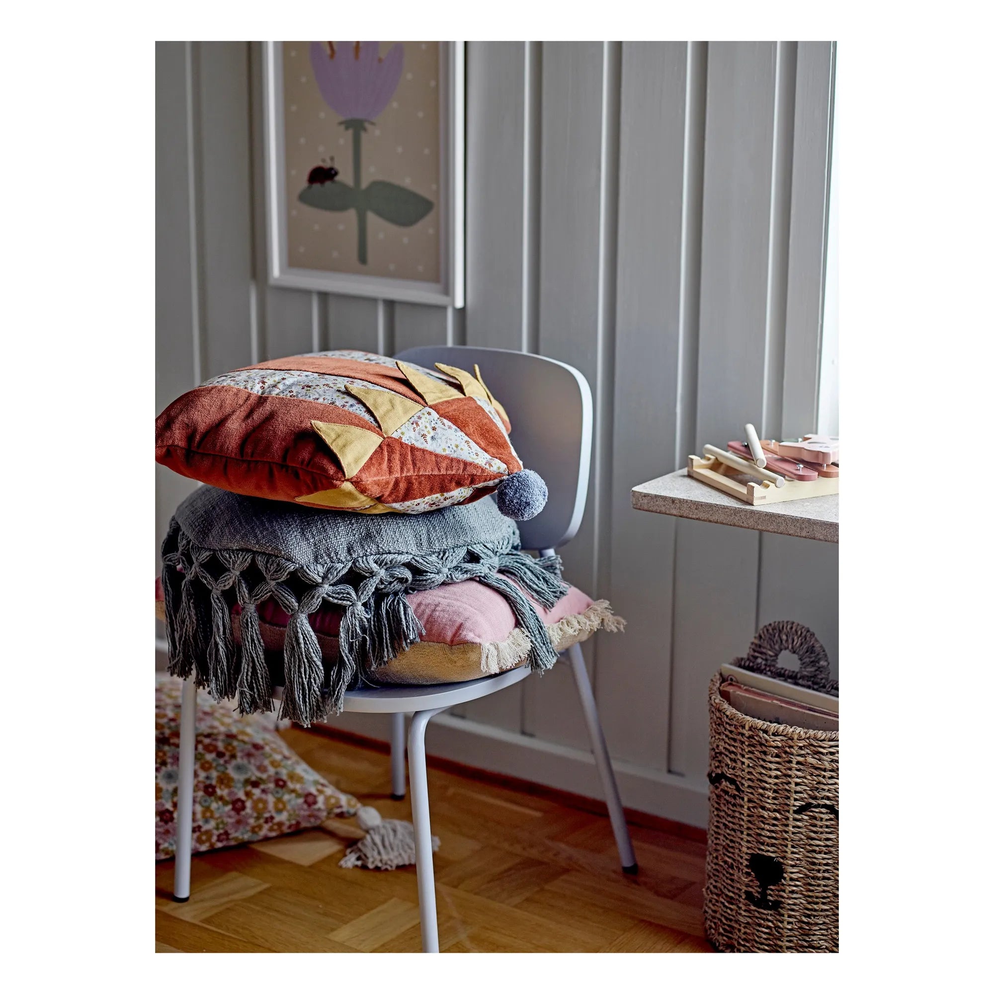 Bloomingville Mini - Elinna Cushion | Blue