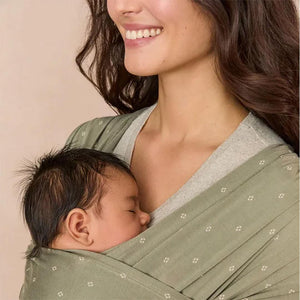 Ergobaby Aura Wrap Sustainable Knit - Olive Diamonds-Baby Carriers-Olive Diamonds-One Size | Natural Baby Shower