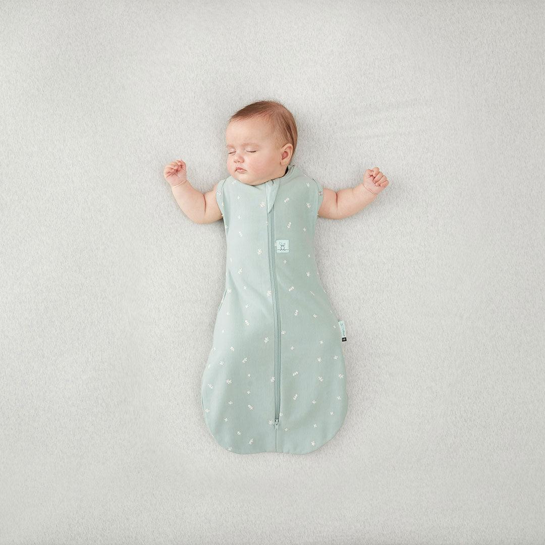 ergoPouch Organic Summer Cocoon Swaddle Sleeping Bag - 0.2 Tog - Sage-Sleeping Bags-Sage-Newborn | Natural Baby Shower