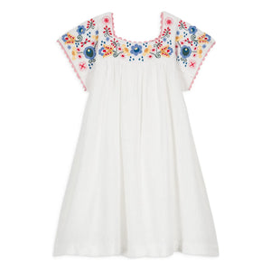 Louise Misha - Daya Organic Cotton Dress | White