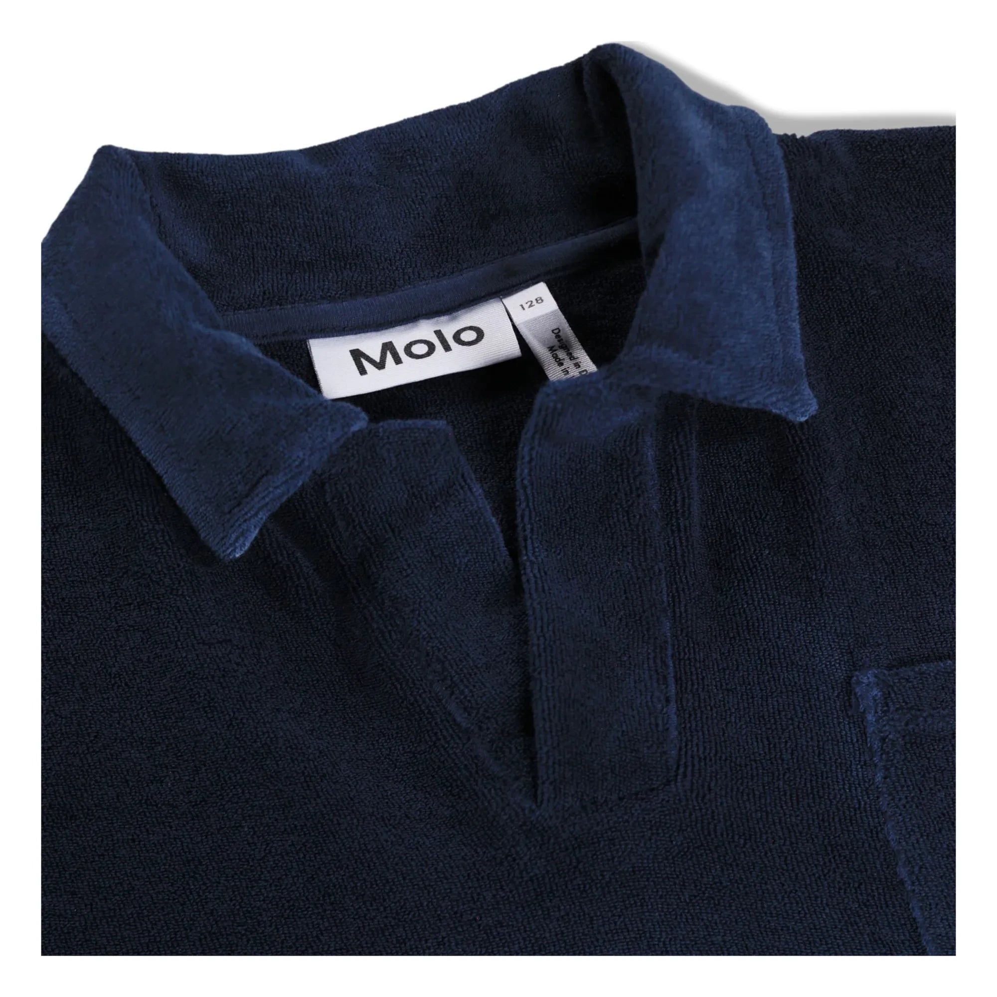 Molo - Randel Degraded Terry Polo Shirt | Navy Blue