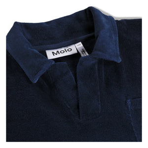 Molo - Randel Degraded Terry Polo Shirt | Navy Blue