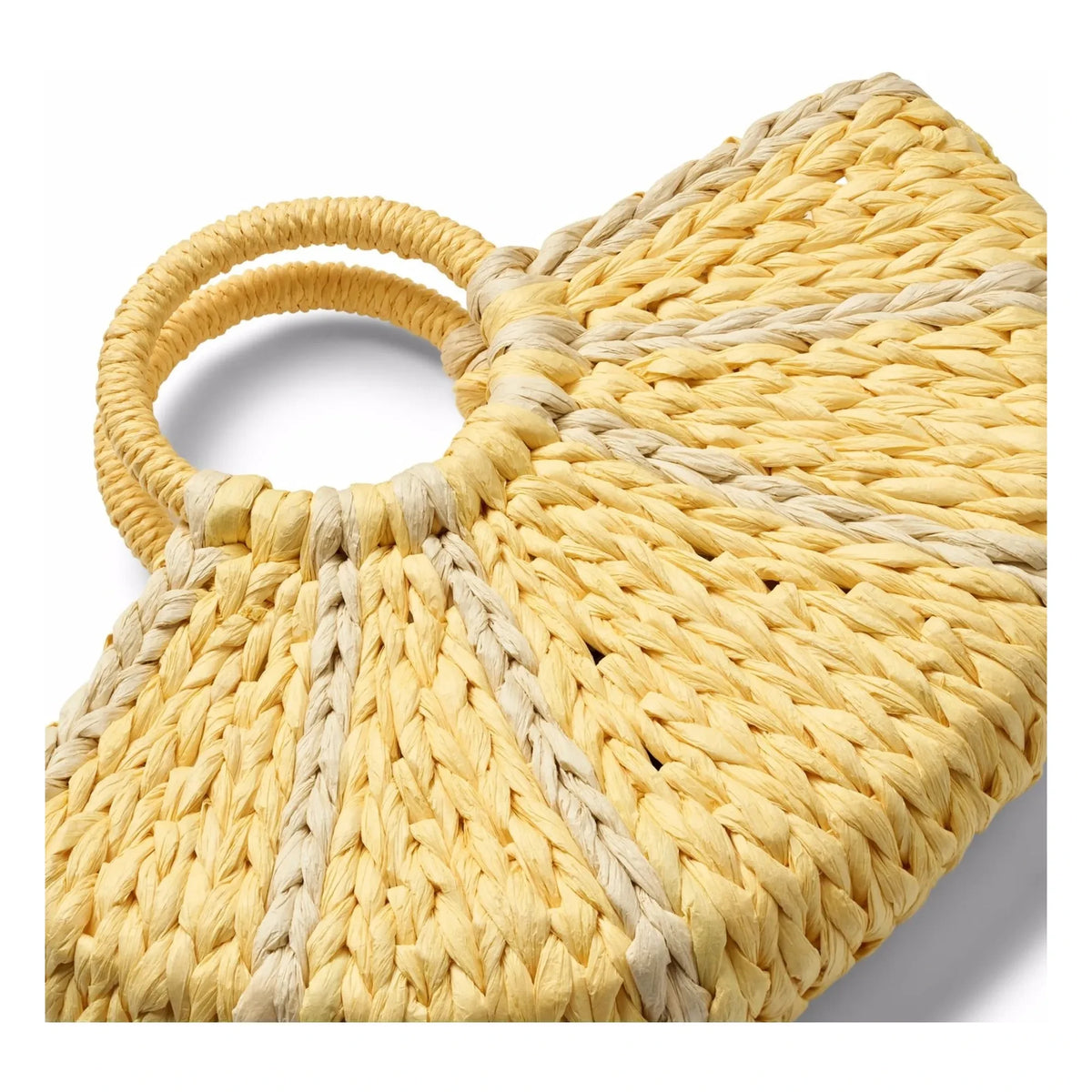 Molo - Lemon Paper Straw Bag | Yellow