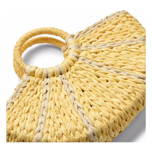 Molo - Lemon Paper Straw Bag | Yellow