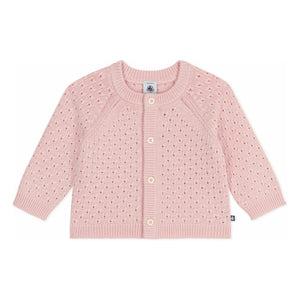 Petit Bateau - Light Pink Wool Cardigan