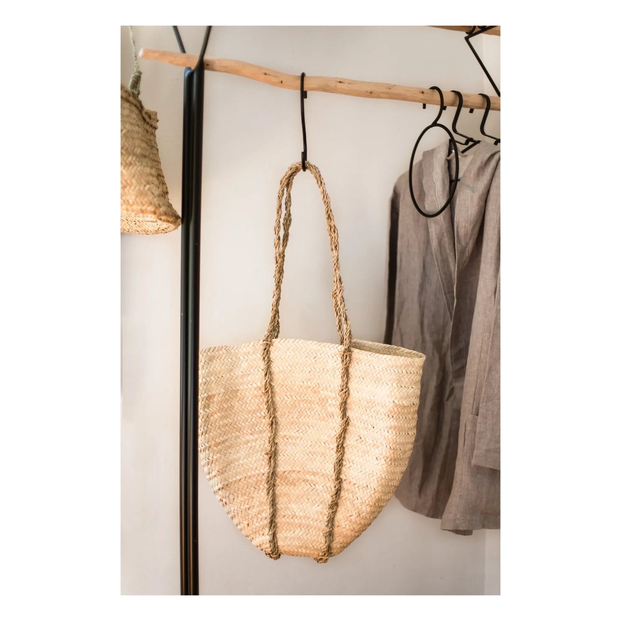 Cosydar - Clothes Rack with Rod Shelves | Black