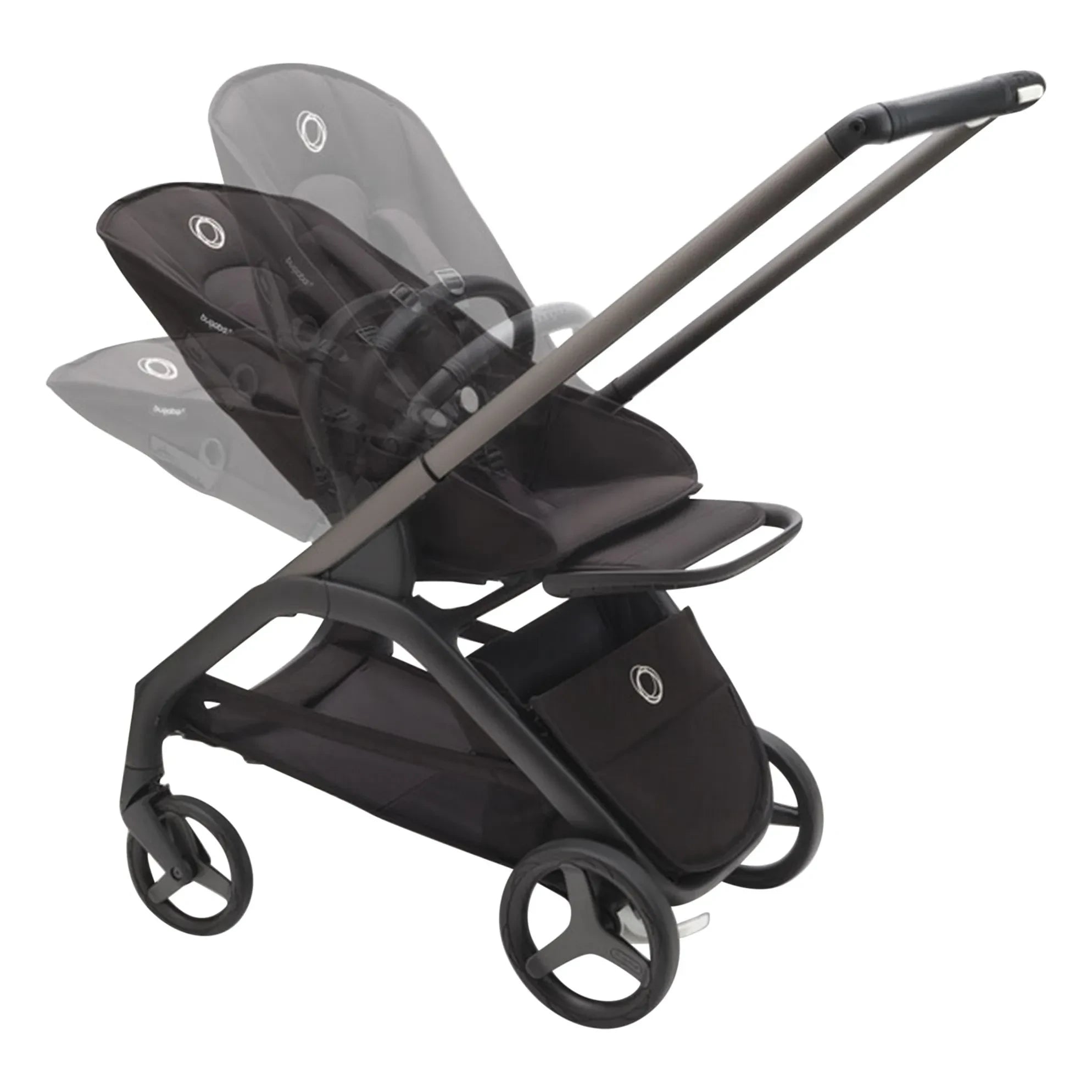 Bugaboo - Bugaboo Dragonfly Urban Stroller complete black chassis | Taupe brown