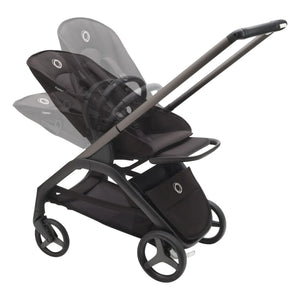 Bugaboo - Bugaboo Dragonfly Urban Stroller complete black chassis | Taupe brown