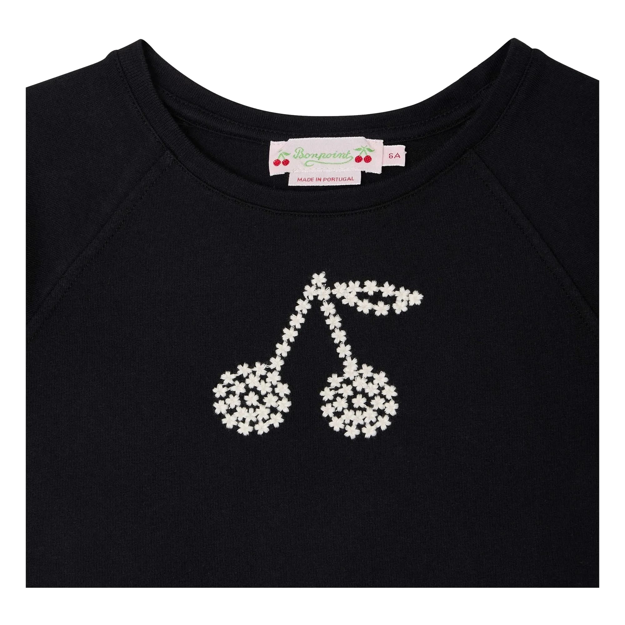 Bonpoint - Asmae Cherry Organic Cotton T-Shirt | Black