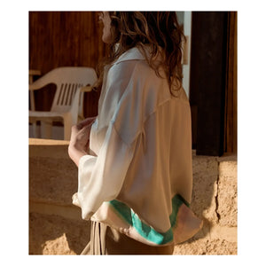 Mes Demoiselles - Malden Silk Blouse | Blue