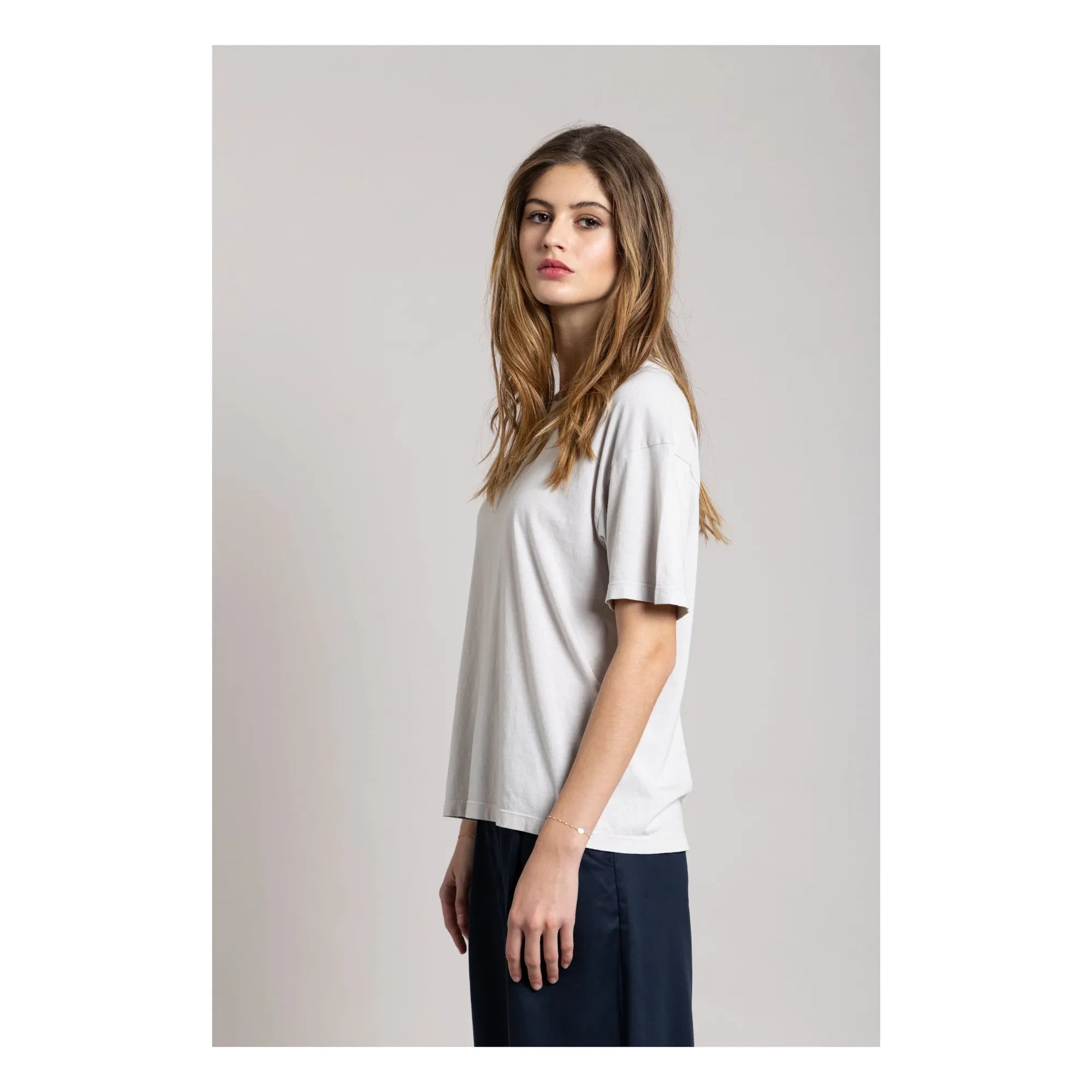 Smallable Woman - Hana Organic Cotton T-shirt | Pearl Grey