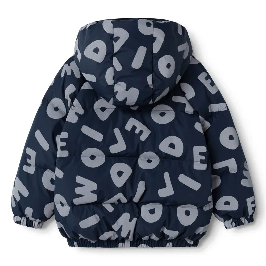 Liewood - Adelina Reflective Down Jacket Made from Recycled Fibers | Navy