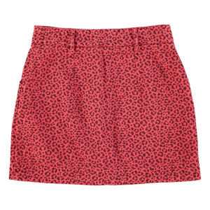 Sisters Department - Cotton Leopard Skirt | Framboise