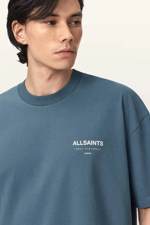 AllSaints Erkek Pamuklu Oversize Tişört