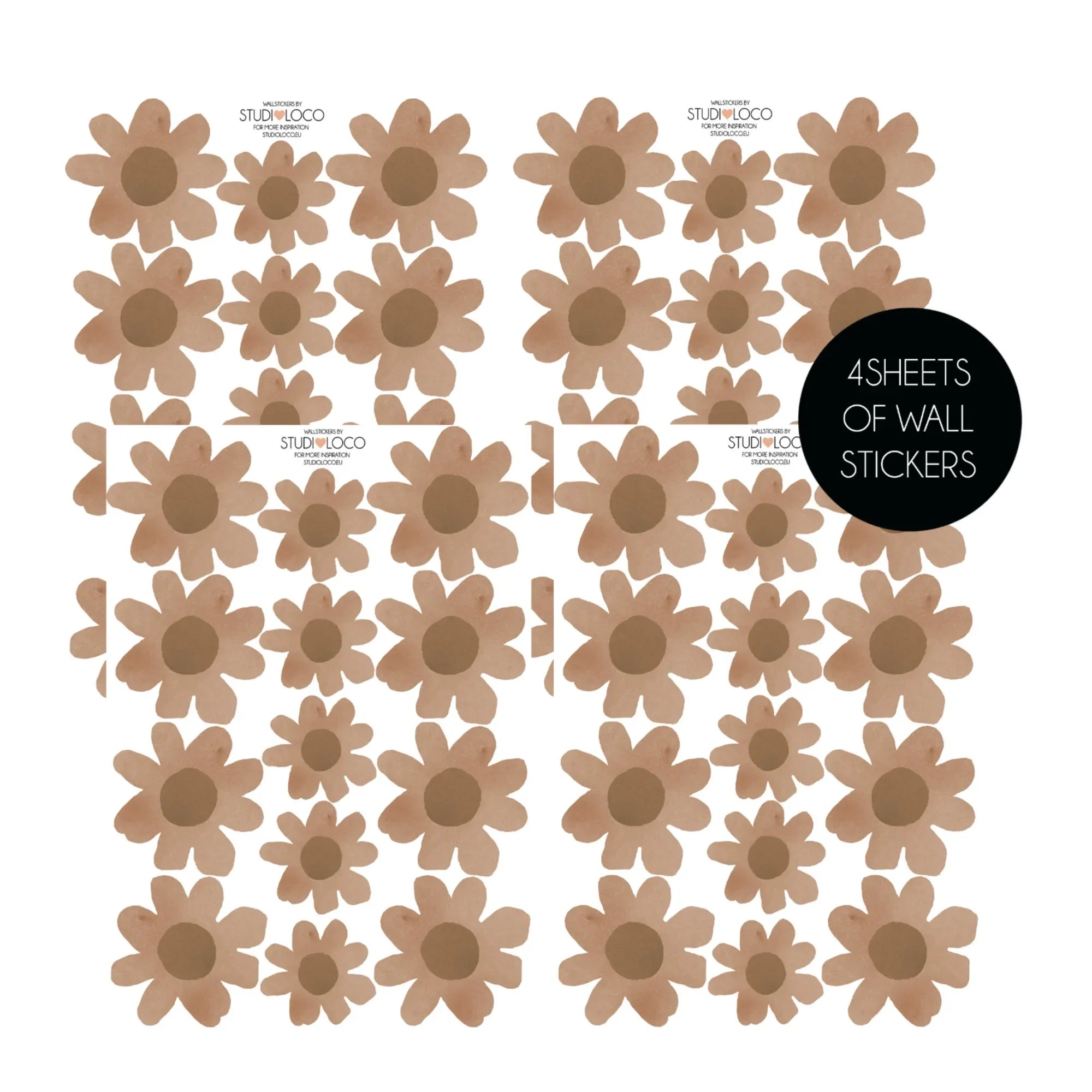 Studio Loco - Floral Wall Decals | Brown
