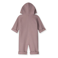 Gray Label - Organic Cotton Hooded Romper | Mulberry
