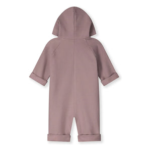 Gray Label - Organic Cotton Hooded Romper | Mulberry
