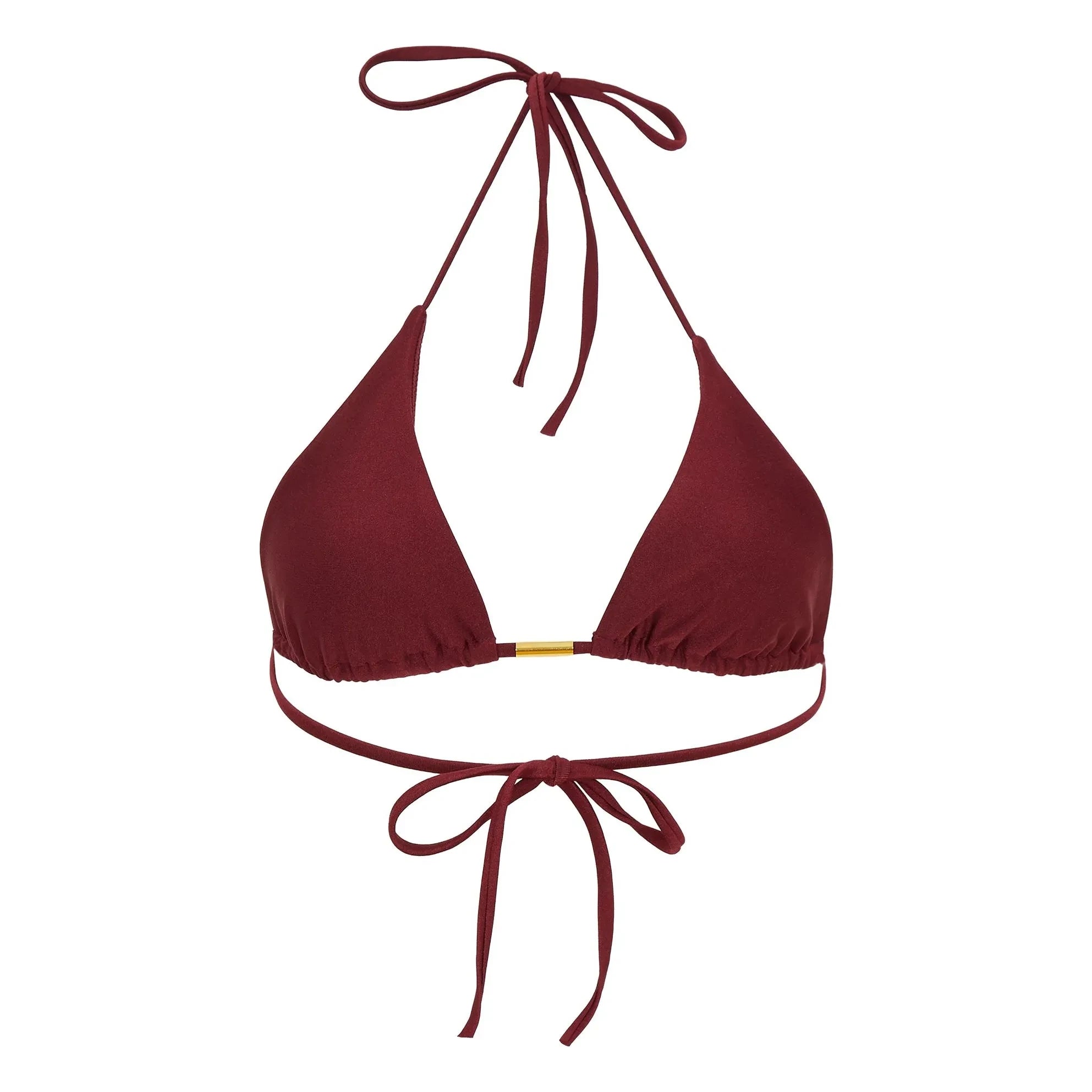 Alma Deia - Triangle Bikini Top Jenny | Burgundy