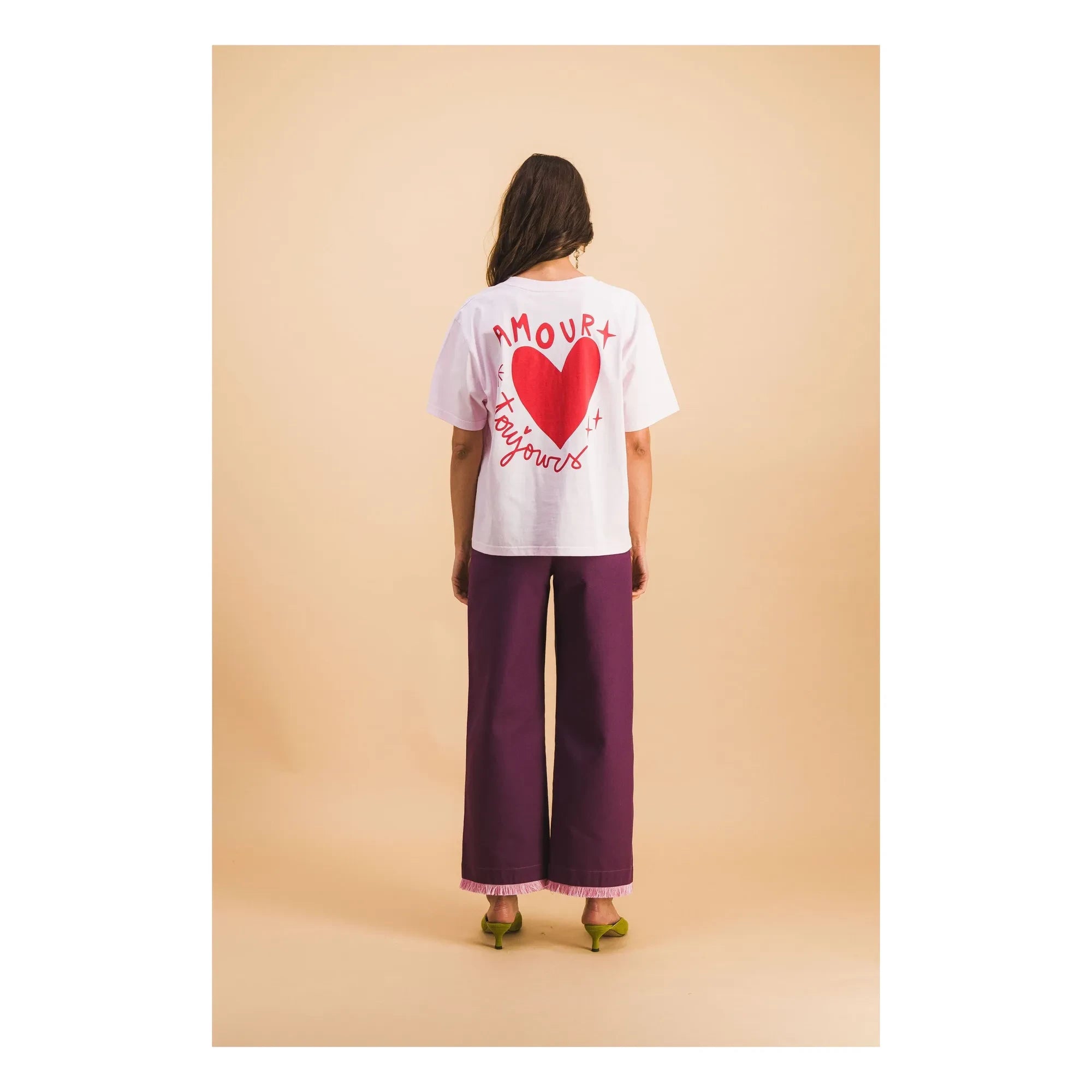 Elise Chalmin - Amour Toujours Cotton T-Shirt | Pink