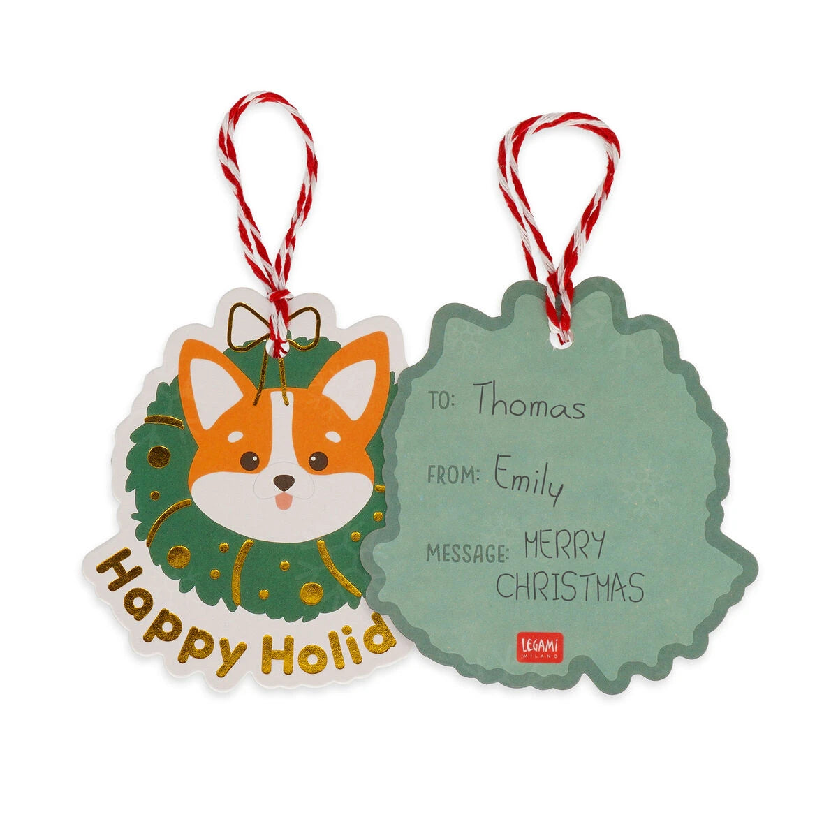 Legami - Set of 10 Christmas Gift Tags