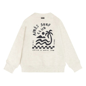 Tumble N'Dry - Oversized Seashore Organic Cotton Sweatshirt | Heather White