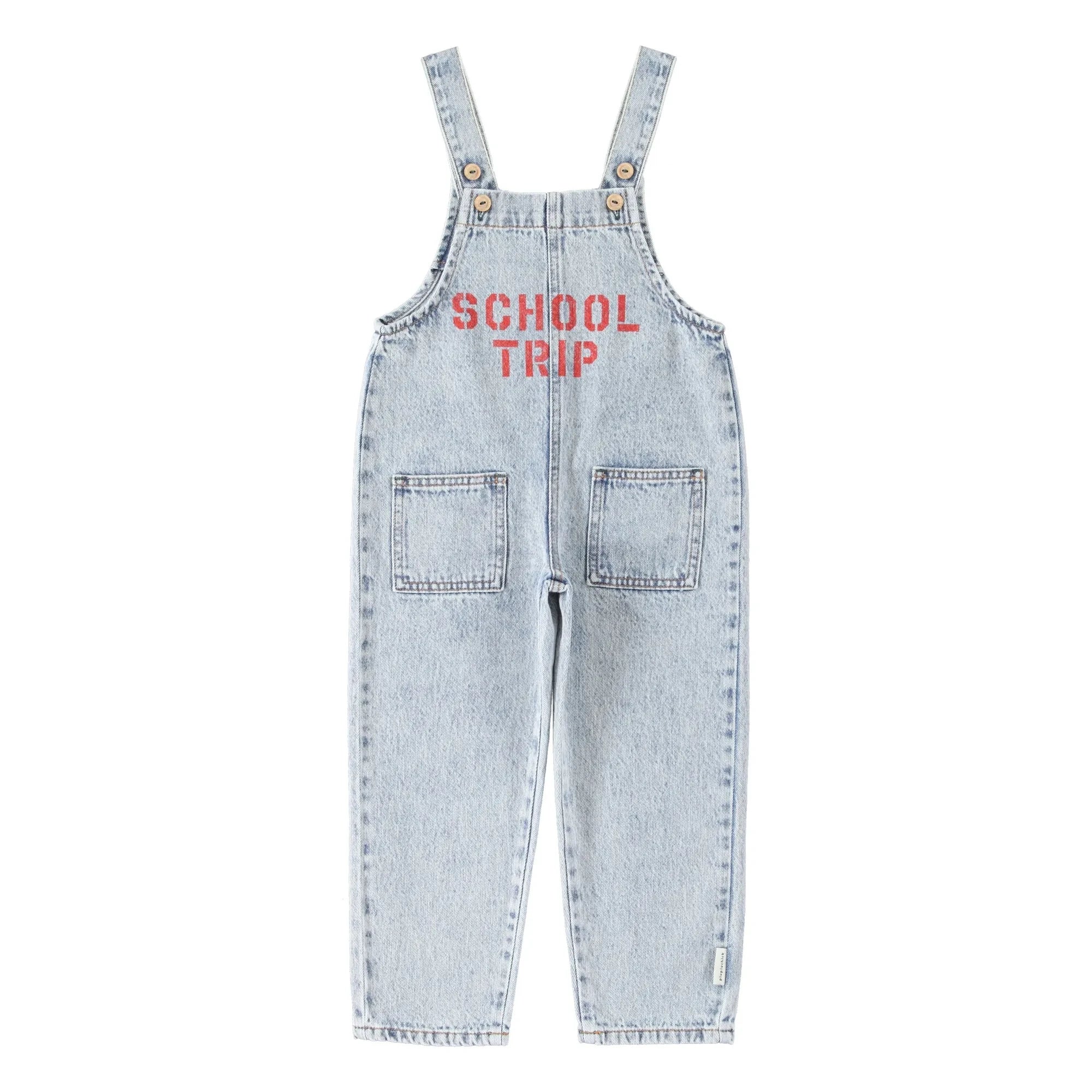 Piupiuchick - Okul Gezisi Denim Salopet | Açık Mavi
