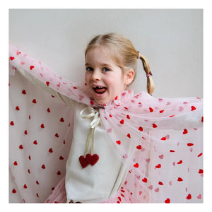 Mimi & Lula - 8-piece Mini Heart Chouchou Set | Pink