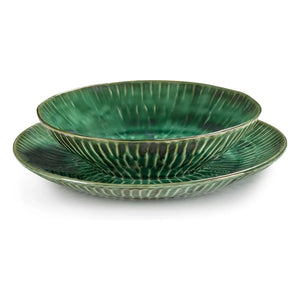Serax - Plats Verde Lanza, Pascale Naessens - 2-Piece Set | Green