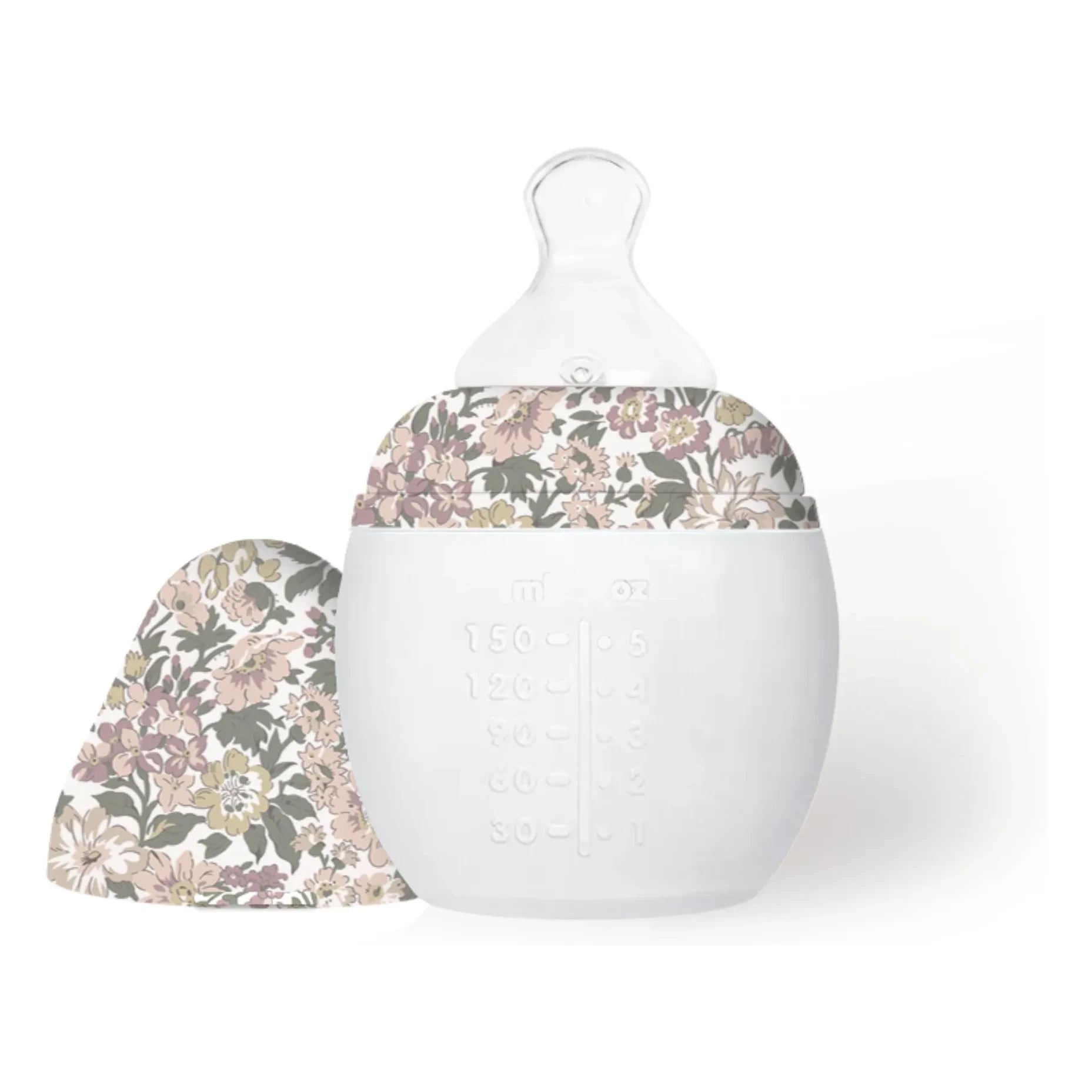 Elhée - Honey Dew Medical Silicone Baby Bottle and Physiological Pacifier - Elhée x Liberty | Powder Pink