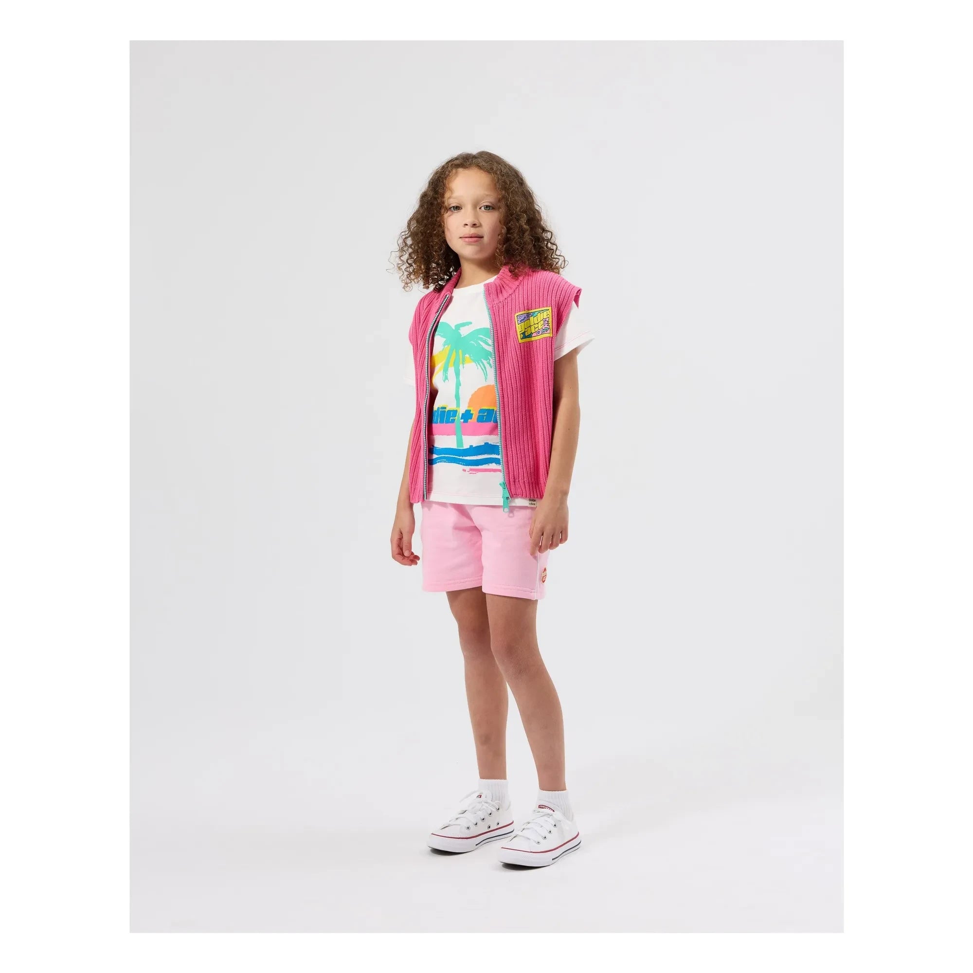 Goldie + Ace - Ribbed Sleeveless Tank Top | Pink