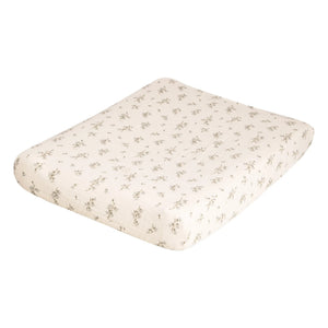 garbo&friends - Bluebell Cotton Muslin Changing Pad Cover | Cream
