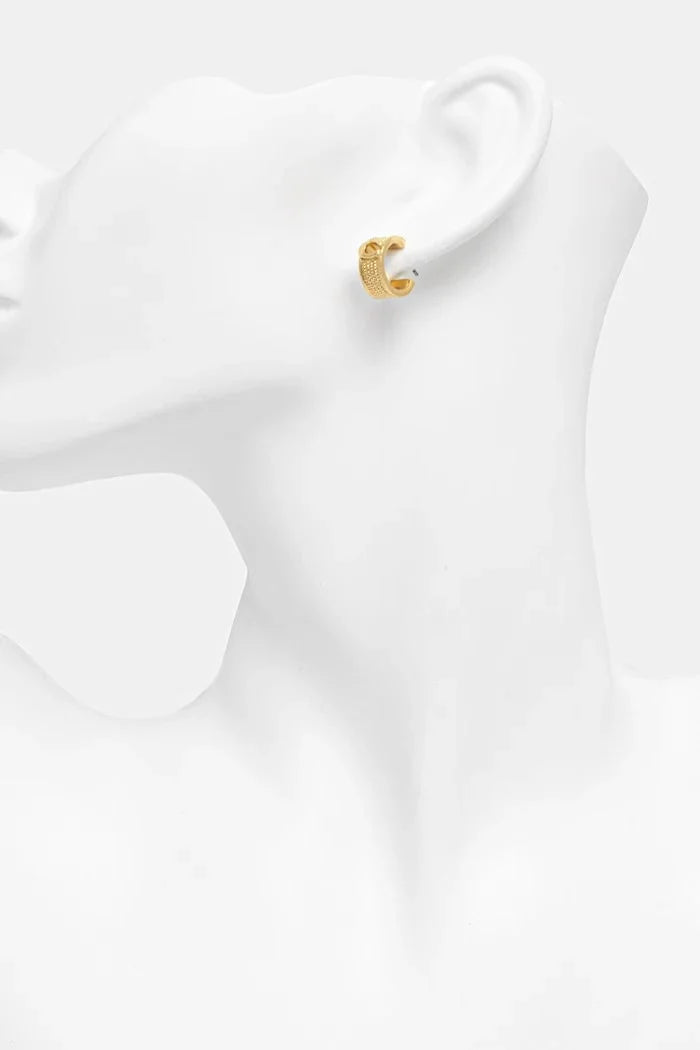 Coach metal kadın küpeleri